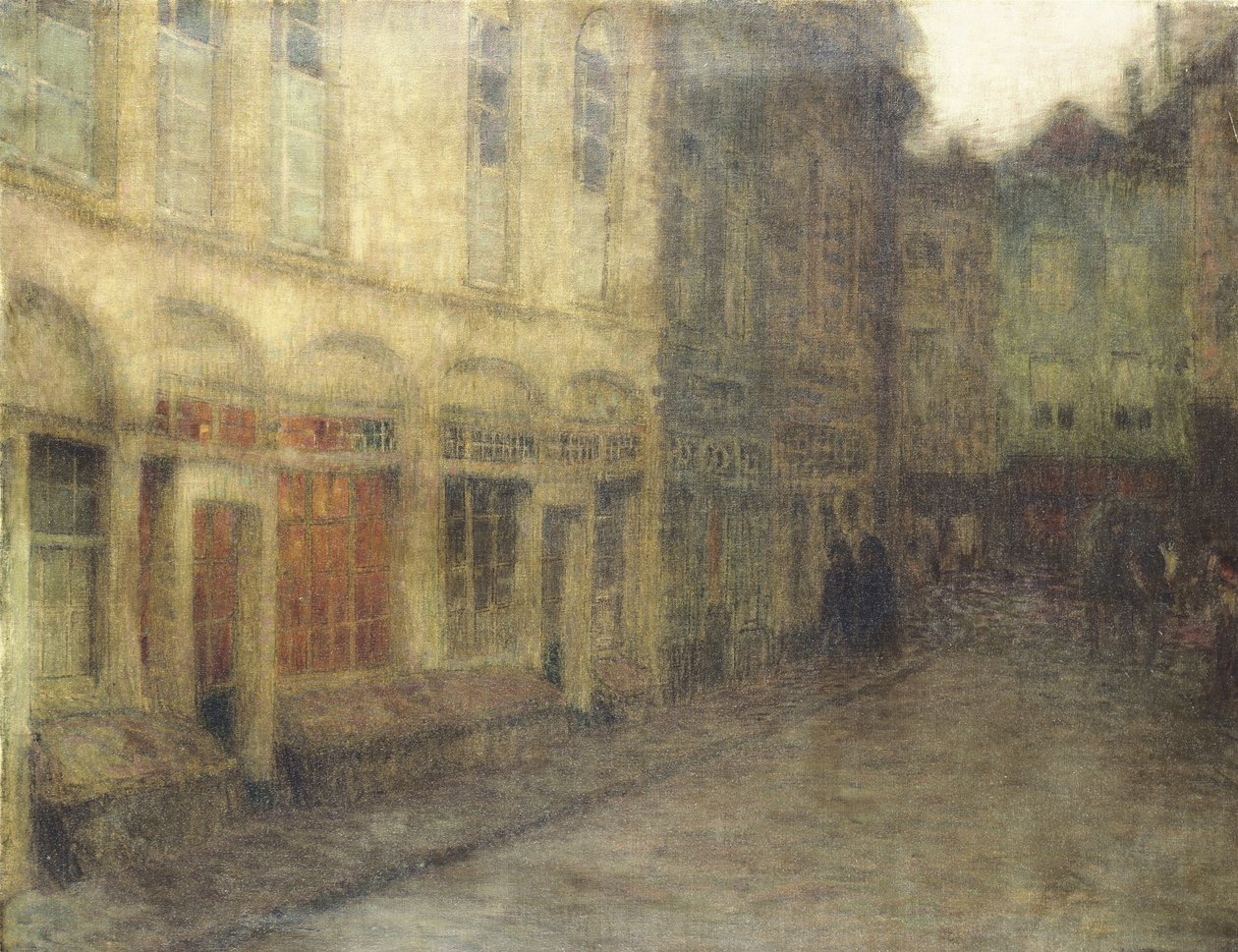 Piazza a Ypres, crepuscolo, c.1898 da Henri Eugene Augustin Le Sidaner