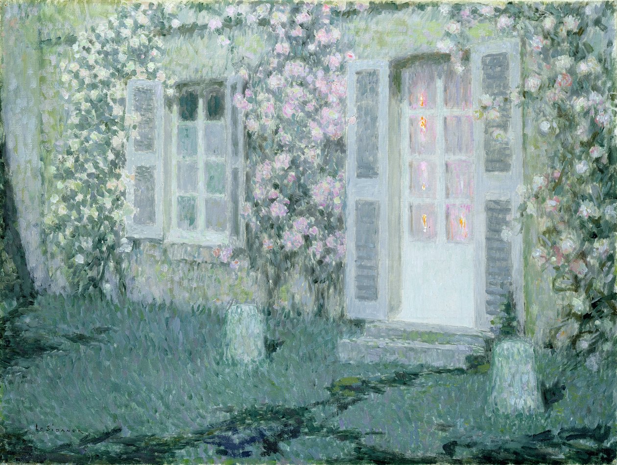 La casa con le rose da Henri Eugene Augustin Le Sidaner
