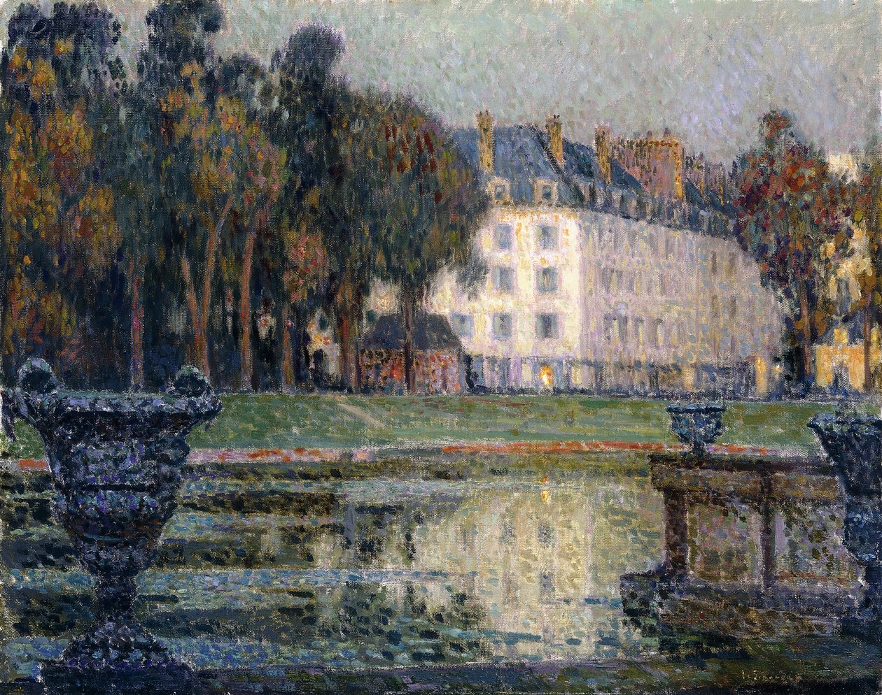 La Fontana di Nettuno al Crepuscolo da Henri Eugene Augustin Le Sidaner