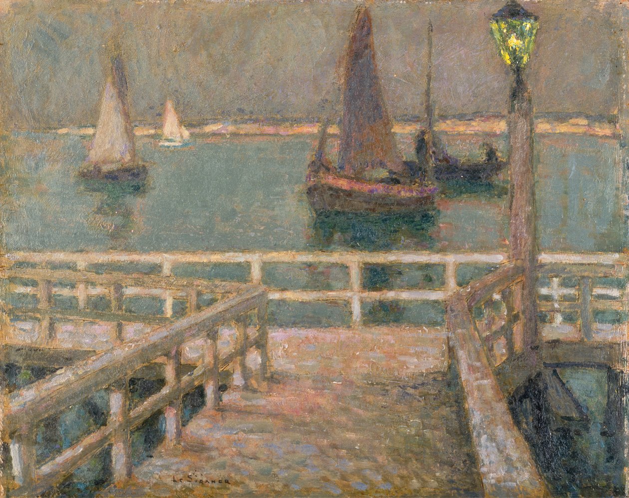 Il molo da Henri Eugene Augustin Le Sidaner