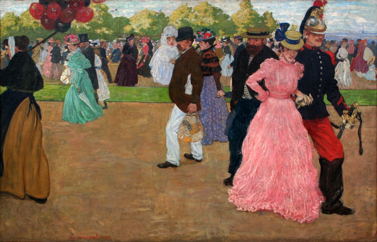 Passeggiata domenicale al Bois de Boulogne da Henri Evenepoel