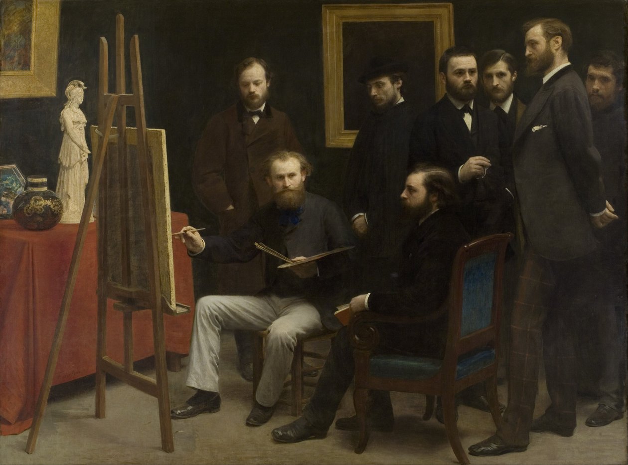 Uno studio a Les Batignolles da Henri Fantin-Latour