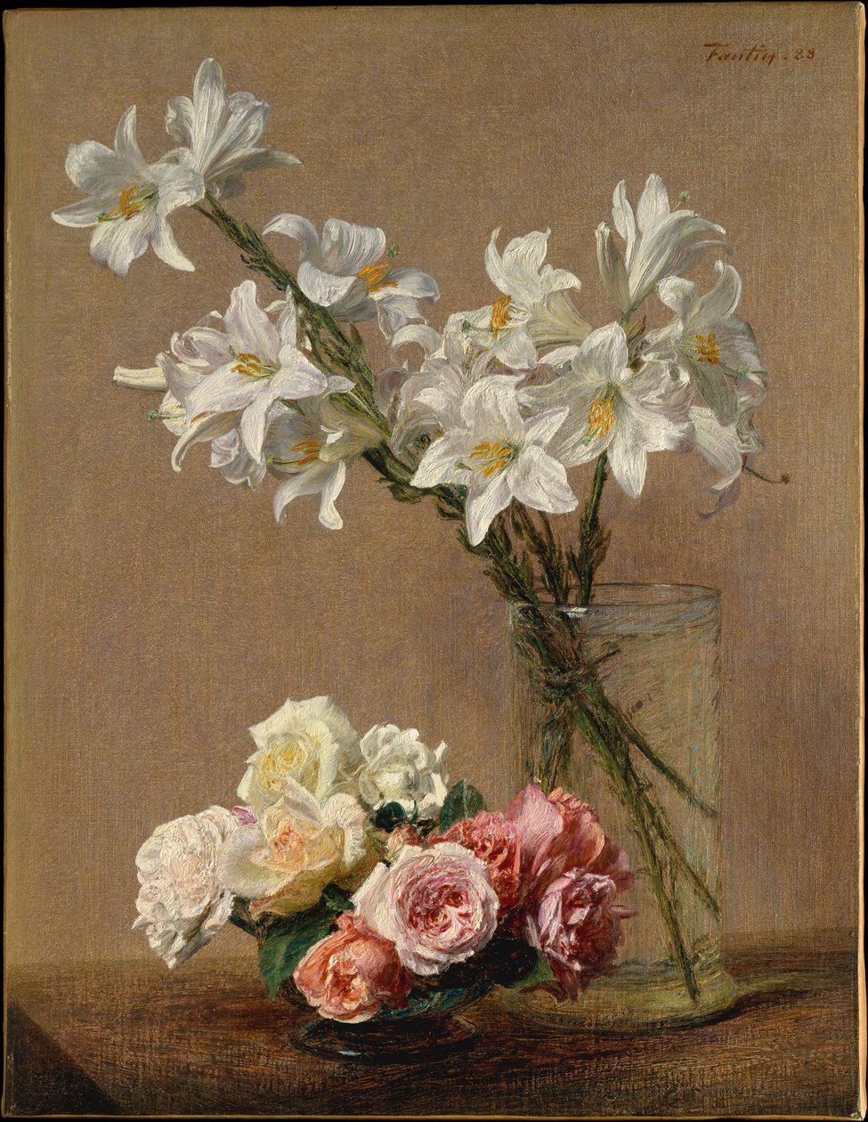 Rose e gigli da Henri Fantin-Latour