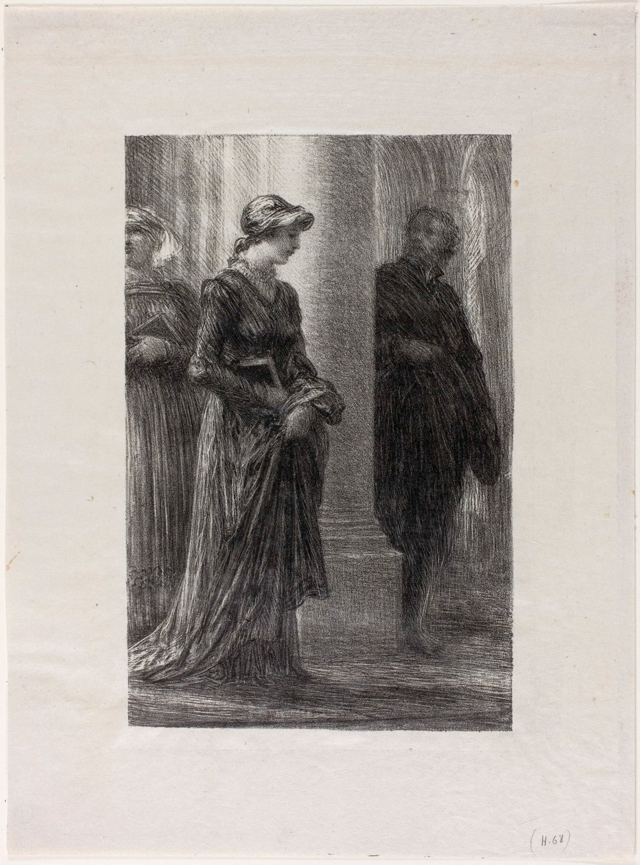 I maestri cantori di Norimberga, Atto I: Walther ed Eva si incontrano da Henri Fantin-Latour