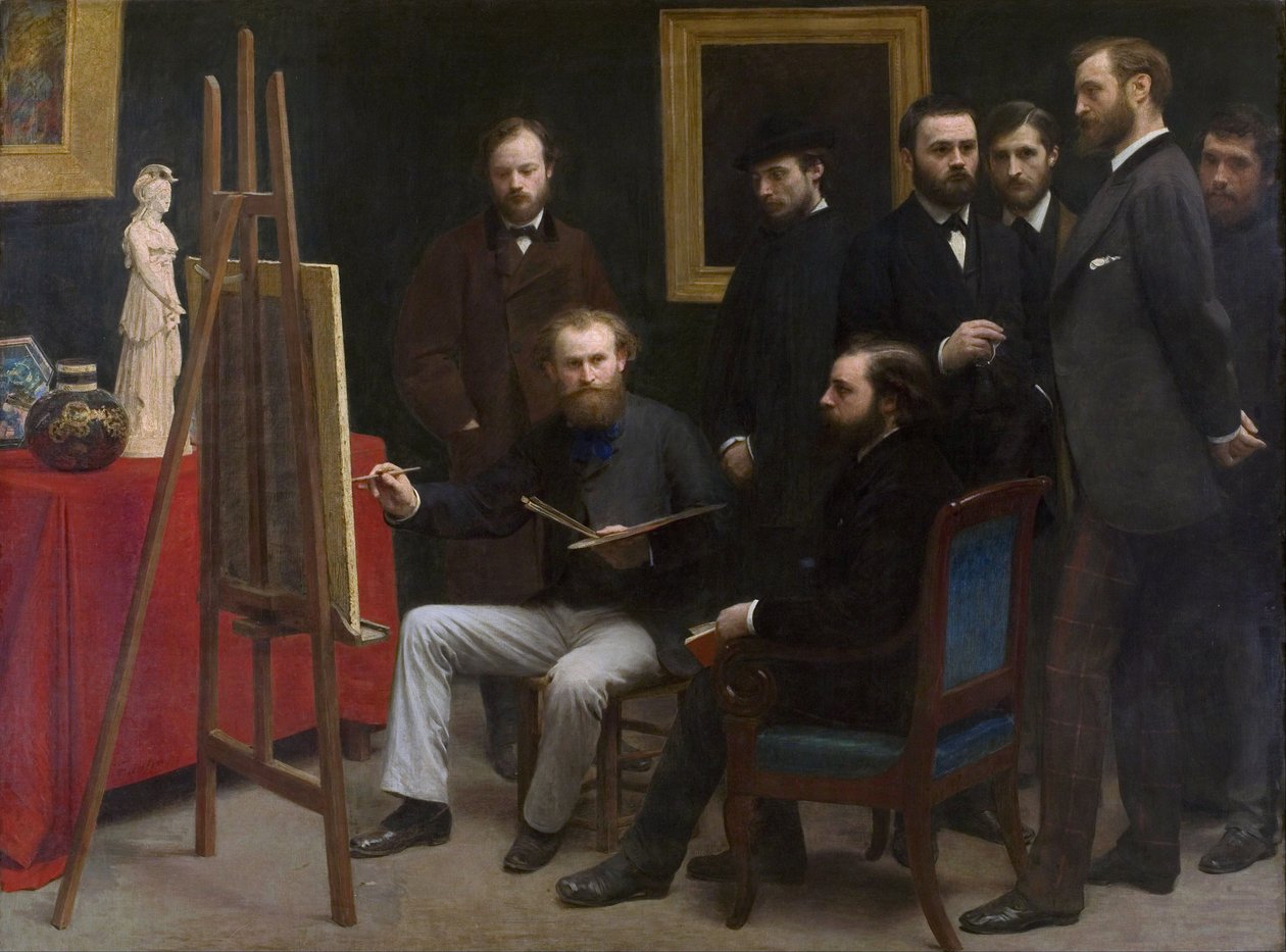 Uno studio a Les Batignolles da Henri Fantin Latour