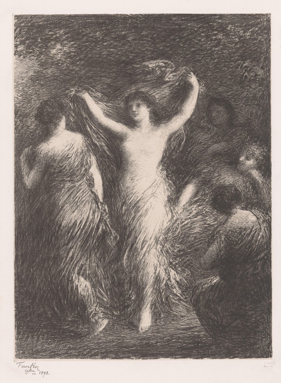 Donne che danzano e osservano da Ignace Henri Jean Fantin Latour