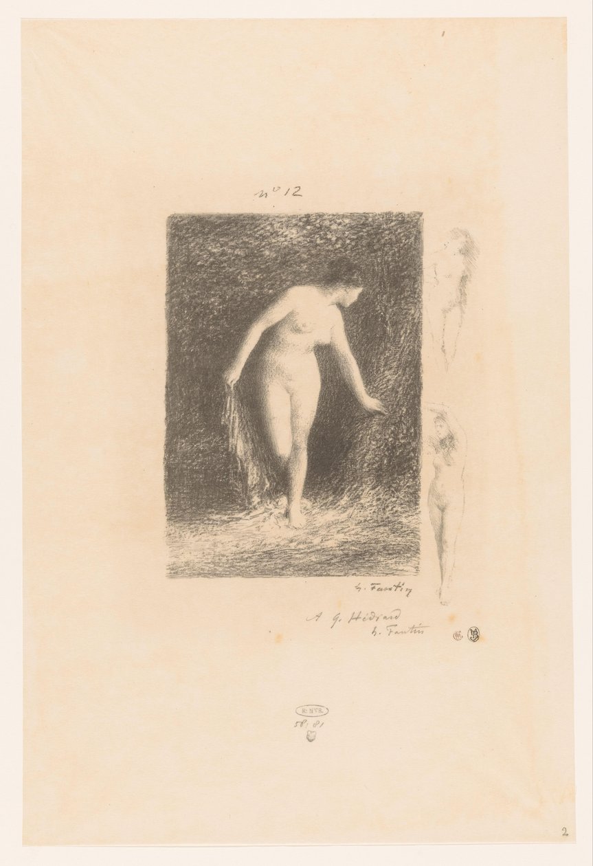 Diana si spoglia per fare il bagno da Ignace Henri Jean Fantin Latour