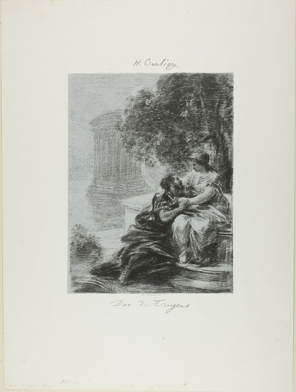 Duetto dei Troiani, prima tavola da Ignace Henri Jean Fantin Latour