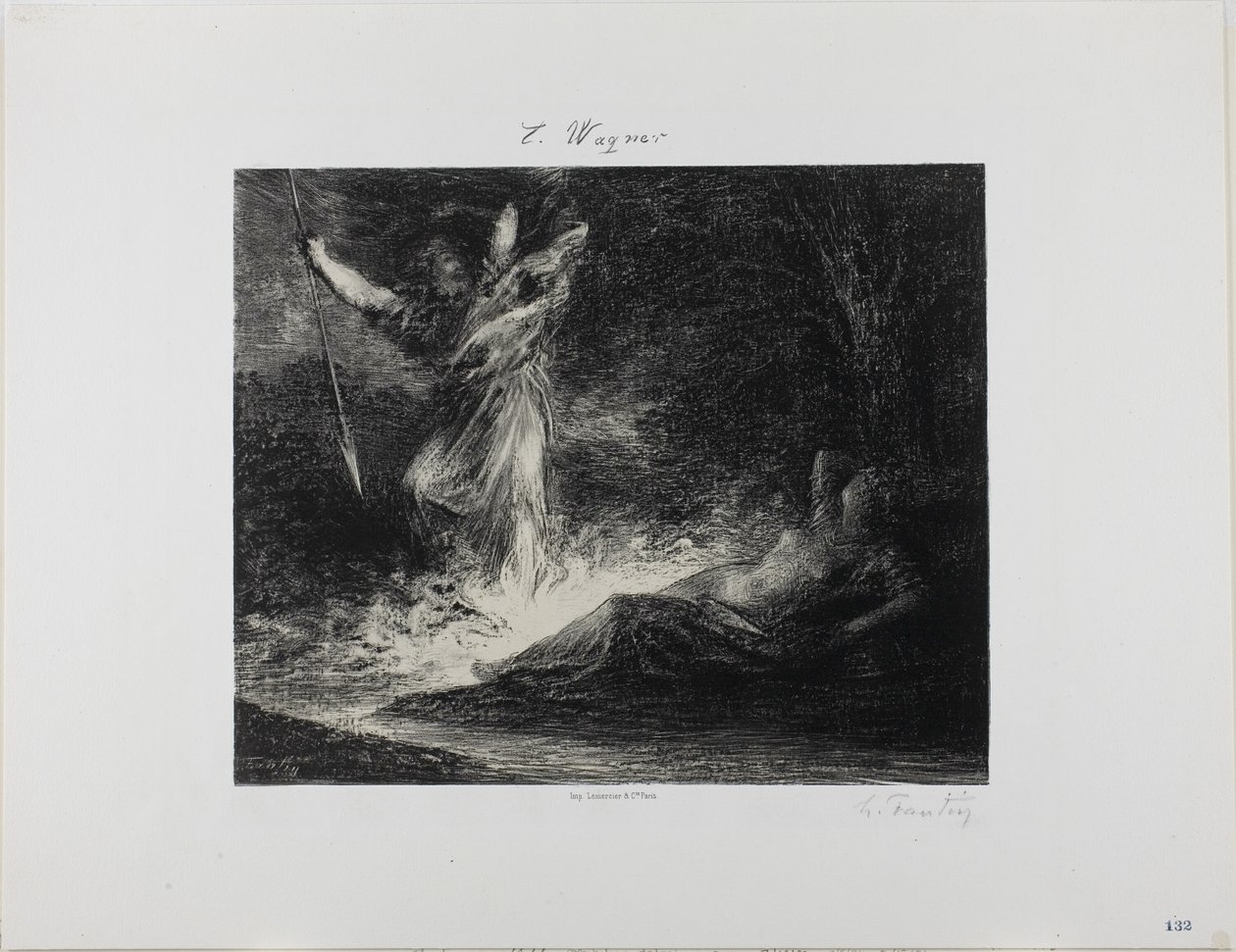 Fine della Valchiria da Ignace Henri Jean Fantin Latour