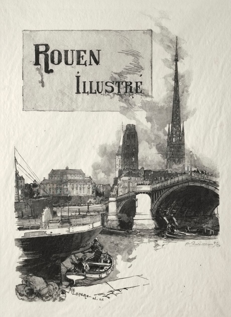 Frontespizio di Rouen Illustré da Ignace Henri Jean Fantin Latour