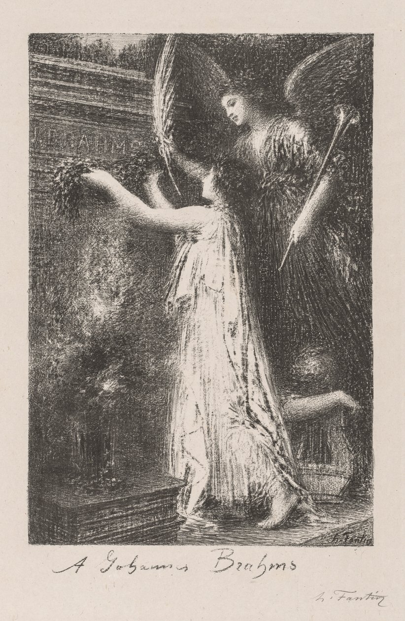 A Johannes Brahms da Ignace Henri Jean Fantin Latour