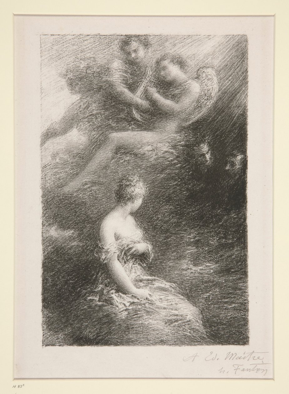 La dannazione di Faust: apparizione di Margherita da Ignace Henri Jean Fantin Latour
