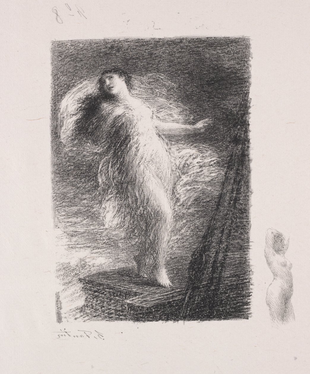 La giovane Tarentina da Ignace Henri Jean Fantin Latour