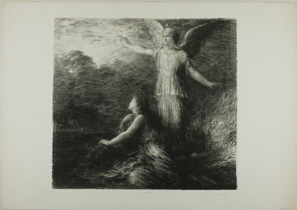Paradiso e il Peri (Apertura), prima tavola da Ignace Henri Jean Fantin Latour
