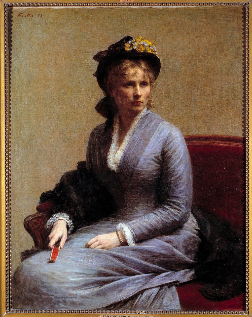 Ritratto di Charlotte Dubourg (1850-1921) da Ignace Henri Jean Fantin Latour