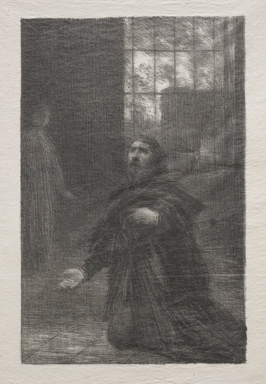 Rienzi, Atto V: La preghiera di Rienzi da Ignace Henri Jean Fantin Latour