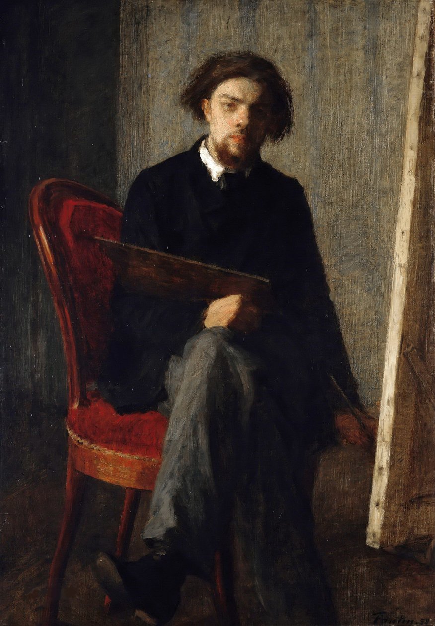 Autoritratto, 1858 da Ignace Henri Jean Fantin Latour