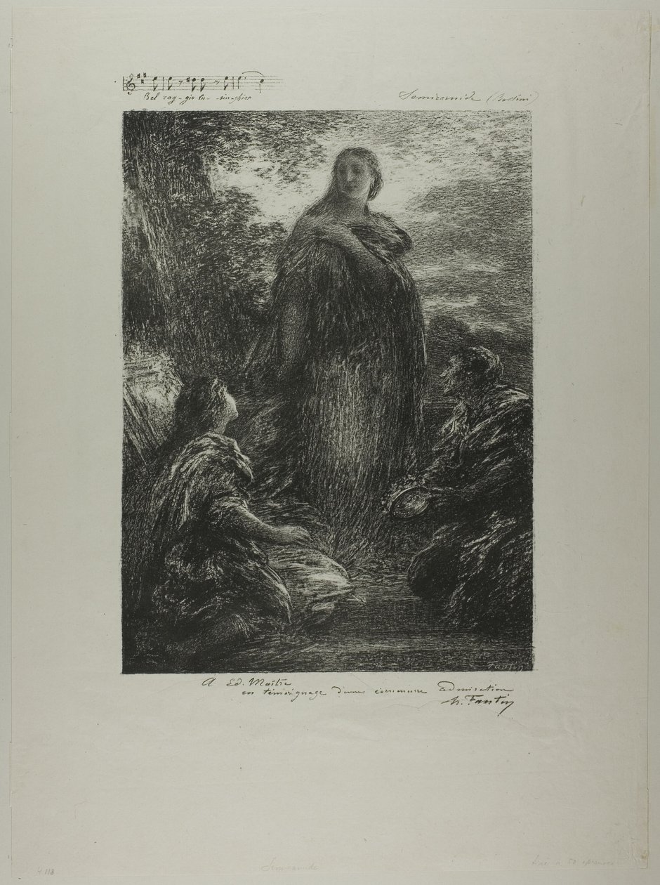 Semiramide da Ignace Henri Jean Fantin Latour