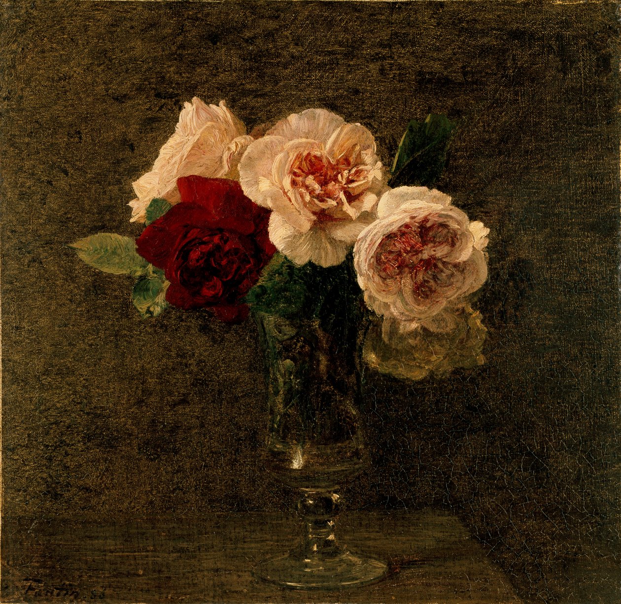 Natura morta: rose rosa e rosse, 1886 da Ignace Henri Jean Fantin Latour