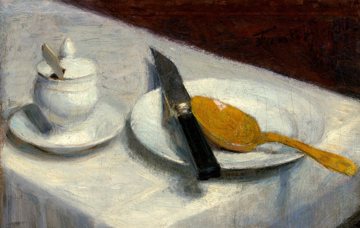 Natura morta con vasetto di senape da Ignace Henri Jean Fantin Latour