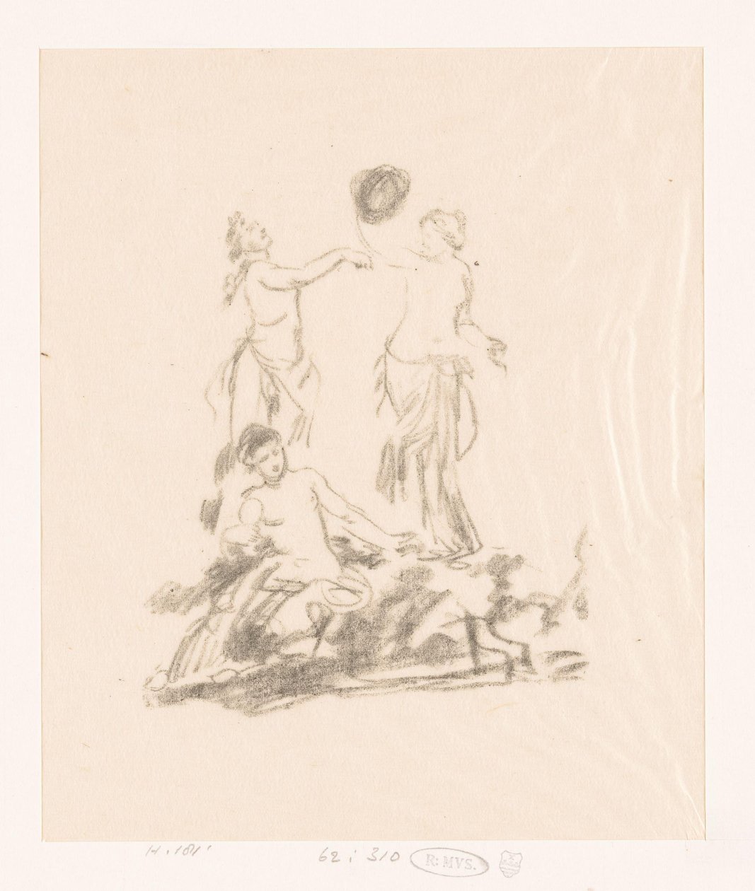 Studio di tre donne danzanti da Ignace Henri Jean Fantin Latour