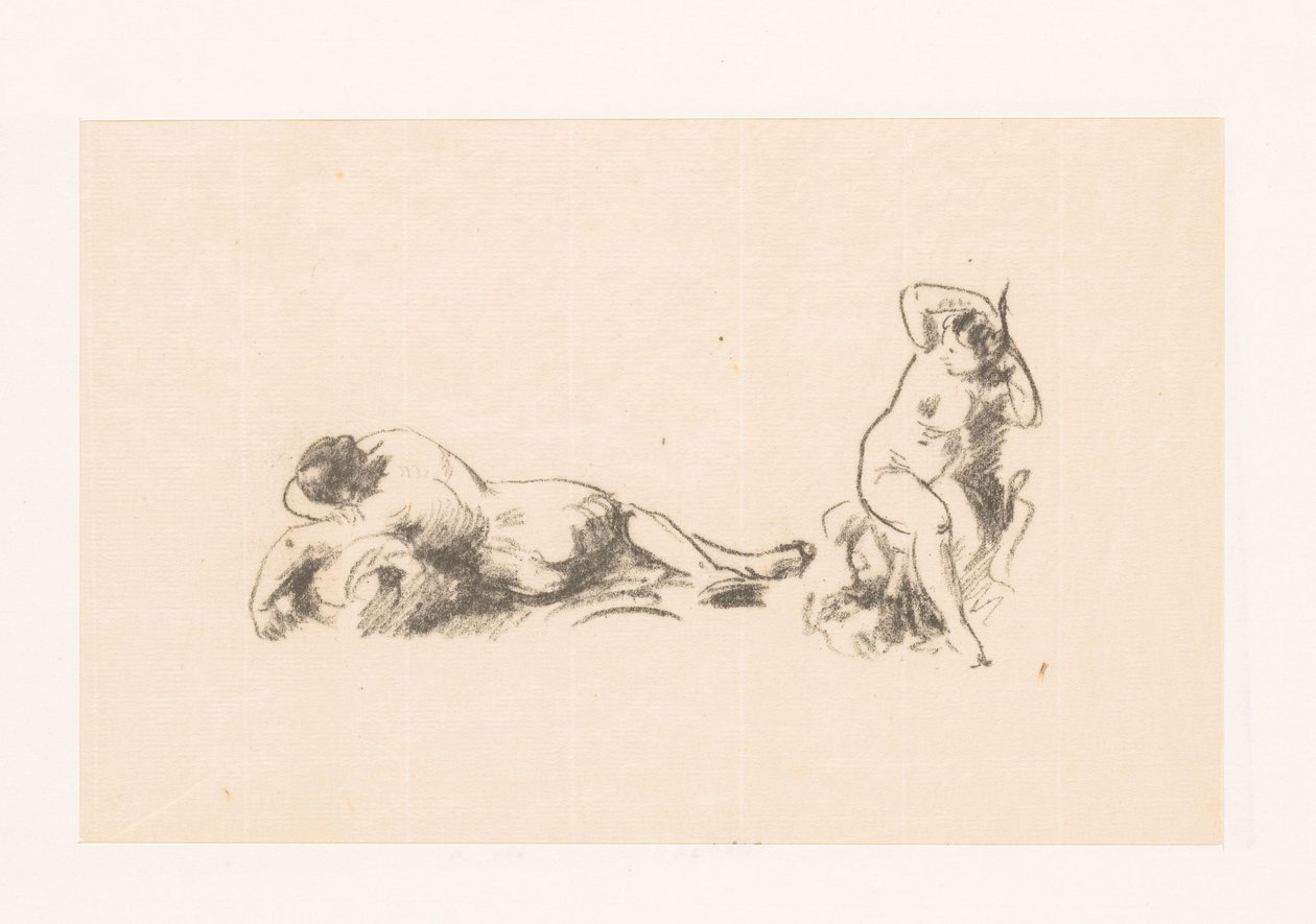 Studio di due donne nude da Ignace Henri Jean Fantin Latour