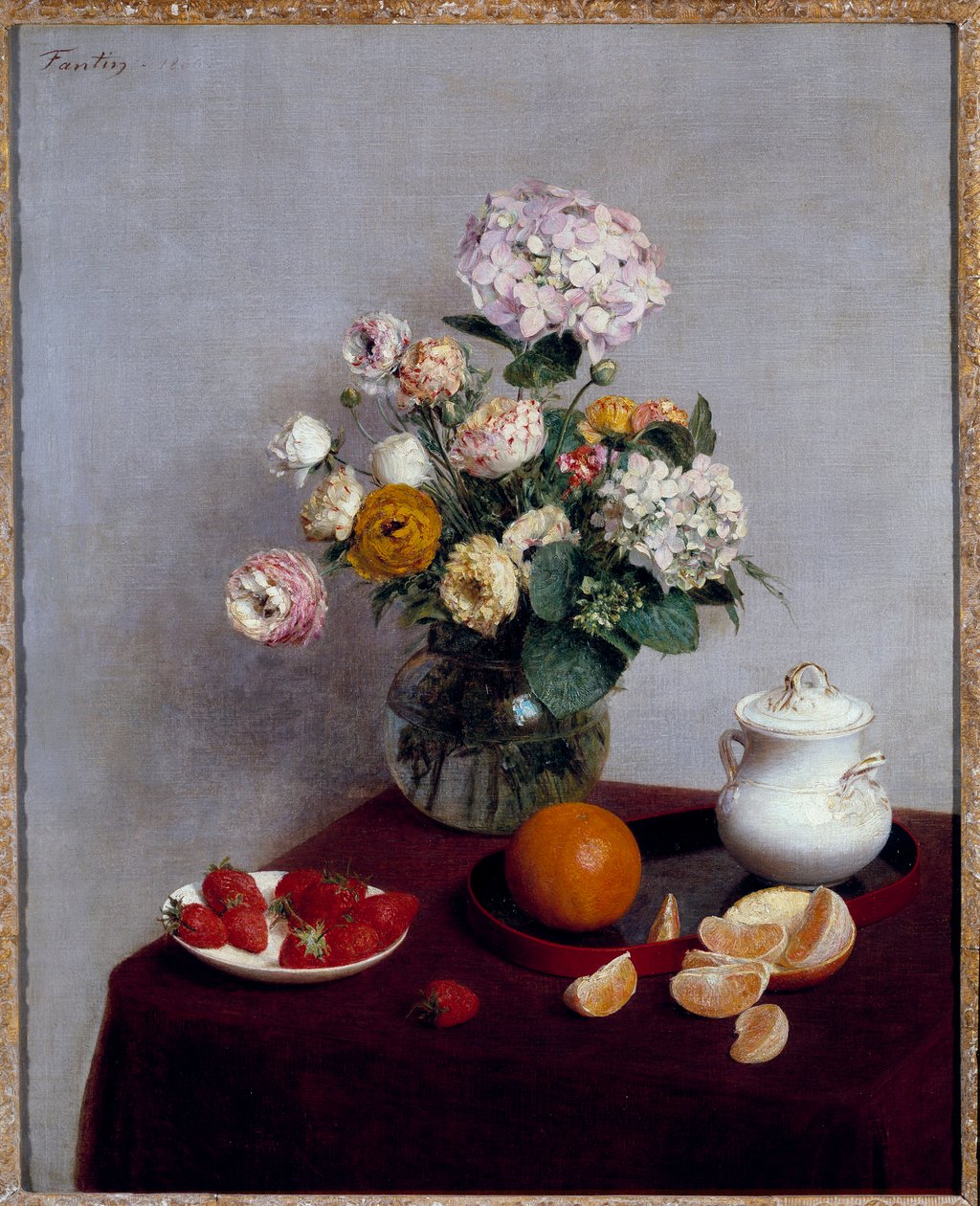 Fiori e frutti estivi da Ignace Henri Jean Fantin Latour