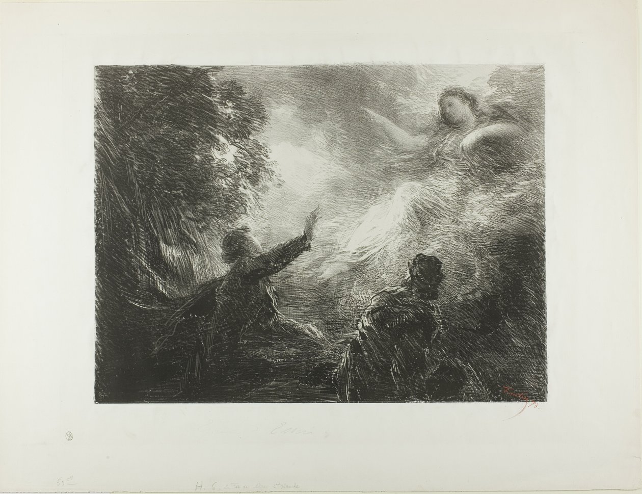 La fata delle Alpi da Ignace Henri Jean Fantin Latour