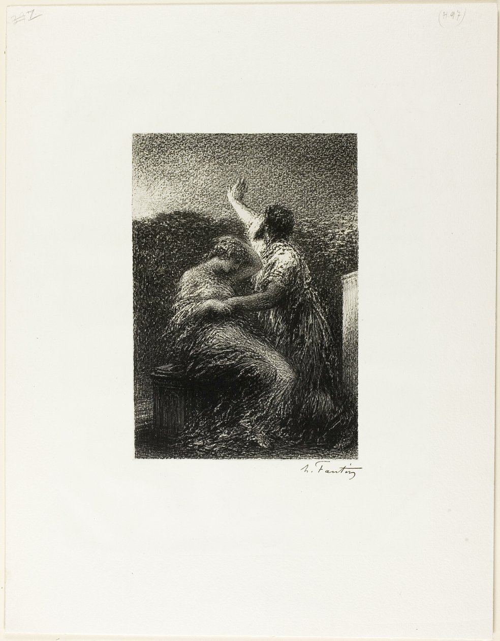 Il mago Baldassarre e Fatima da Ignace Henri Jean Fantin Latour