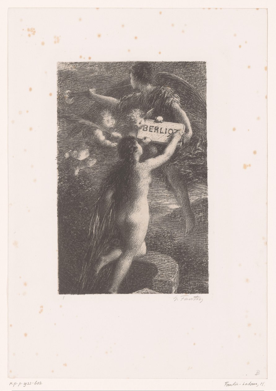Frontespizio per: Hector Berlioz, la sua vita e le sue opere da Ignace Henri Jean Fantin Latour