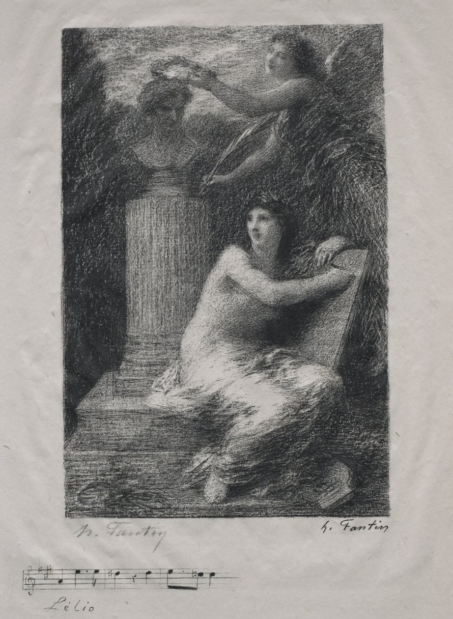 A Berlioz (Piccola lastra) da Ignace Henri Jean Fantin Latour