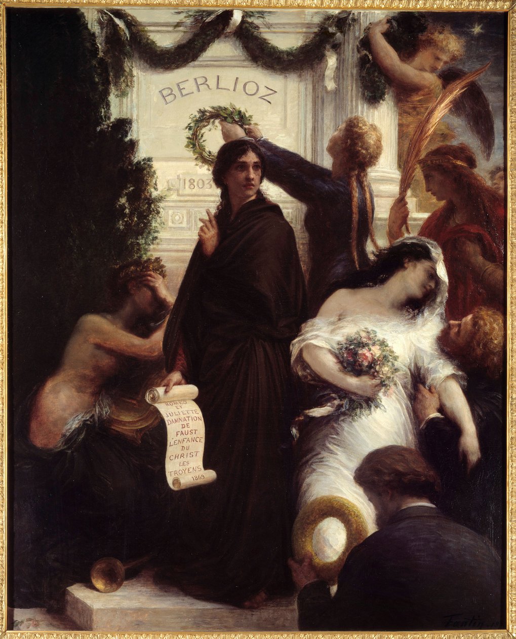 Omaggio a Berlioz. Hector Berlioz, compositore francese (1803-1869) da Ignace Henri Jean Fantin Latour