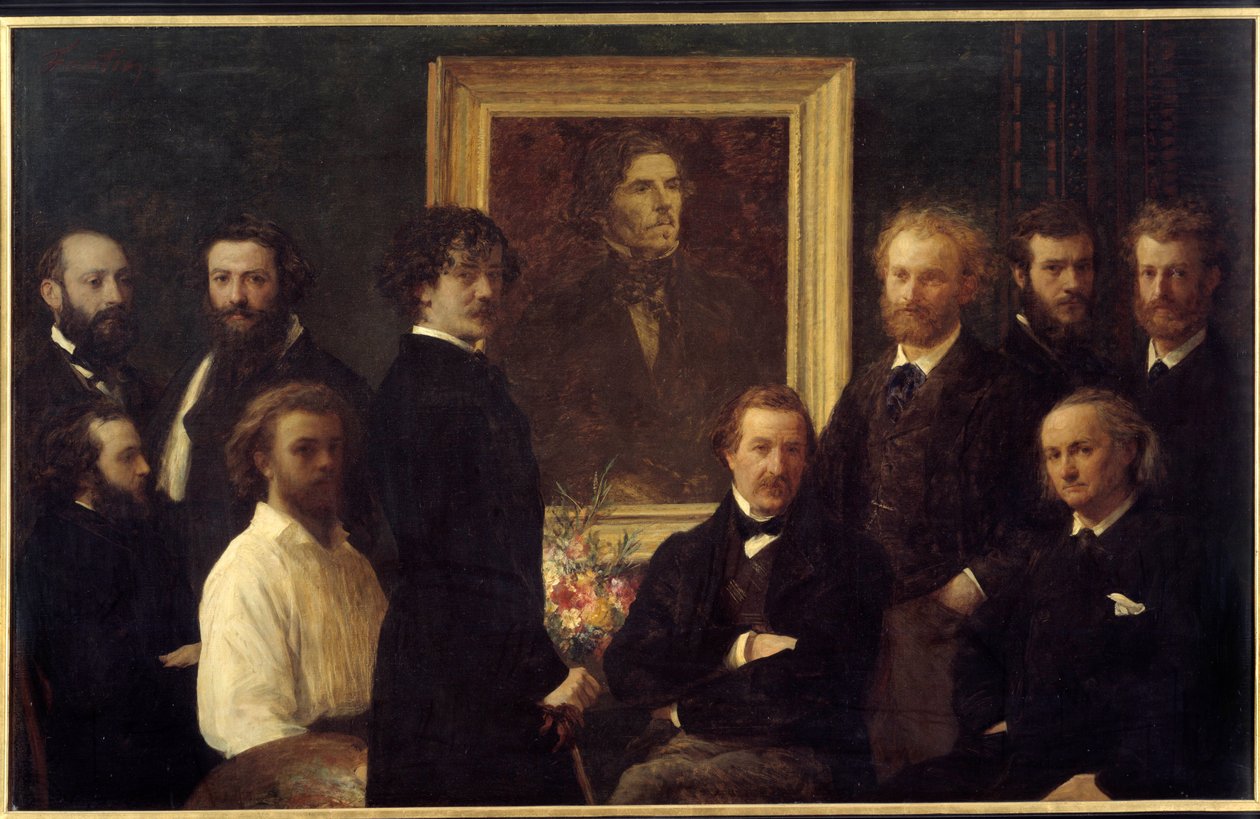 Omaggio a Eugène Delacroix da Ignace Henri Jean Fantin Latour