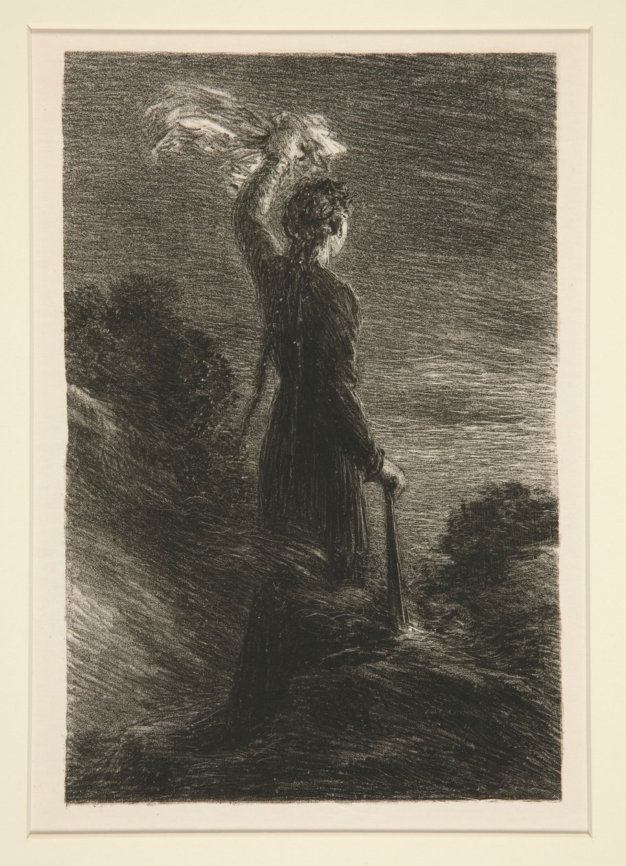 Tristano e Isotta: atto II, segnale nella notte da Ignace Henri Jean Fantin Latour