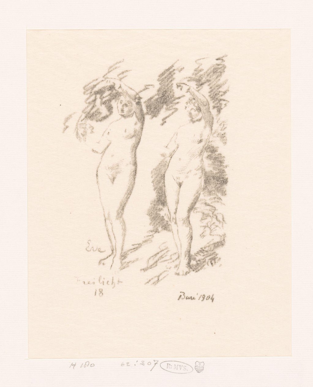 Due studi di Eva da Ignace Henri Jean Fantin Latour
