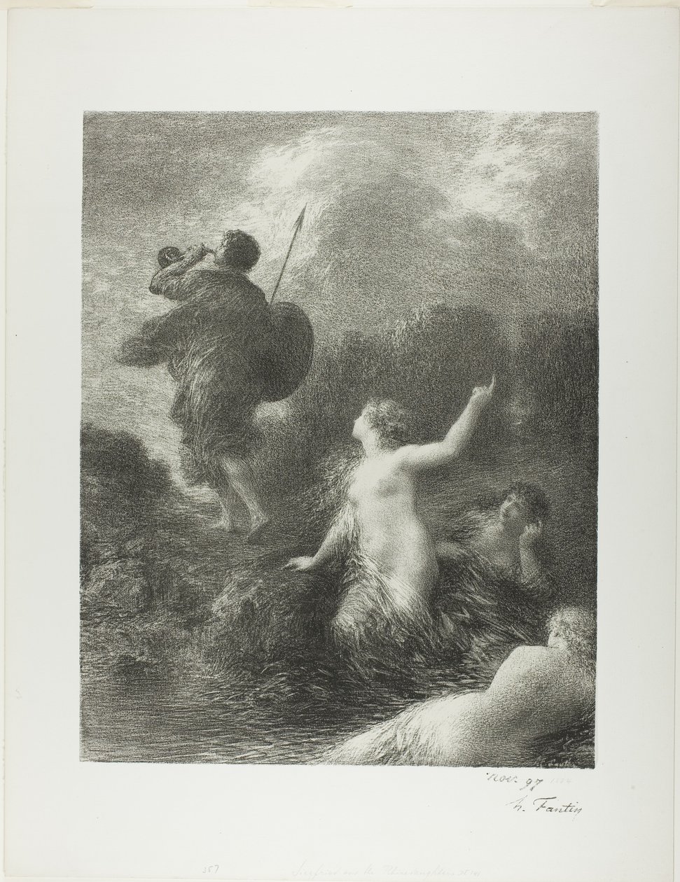 Il crepuscolo degli dei: Sigfrido e le fanciulle del Reno da Ignace Henri Jean Fantin Latour