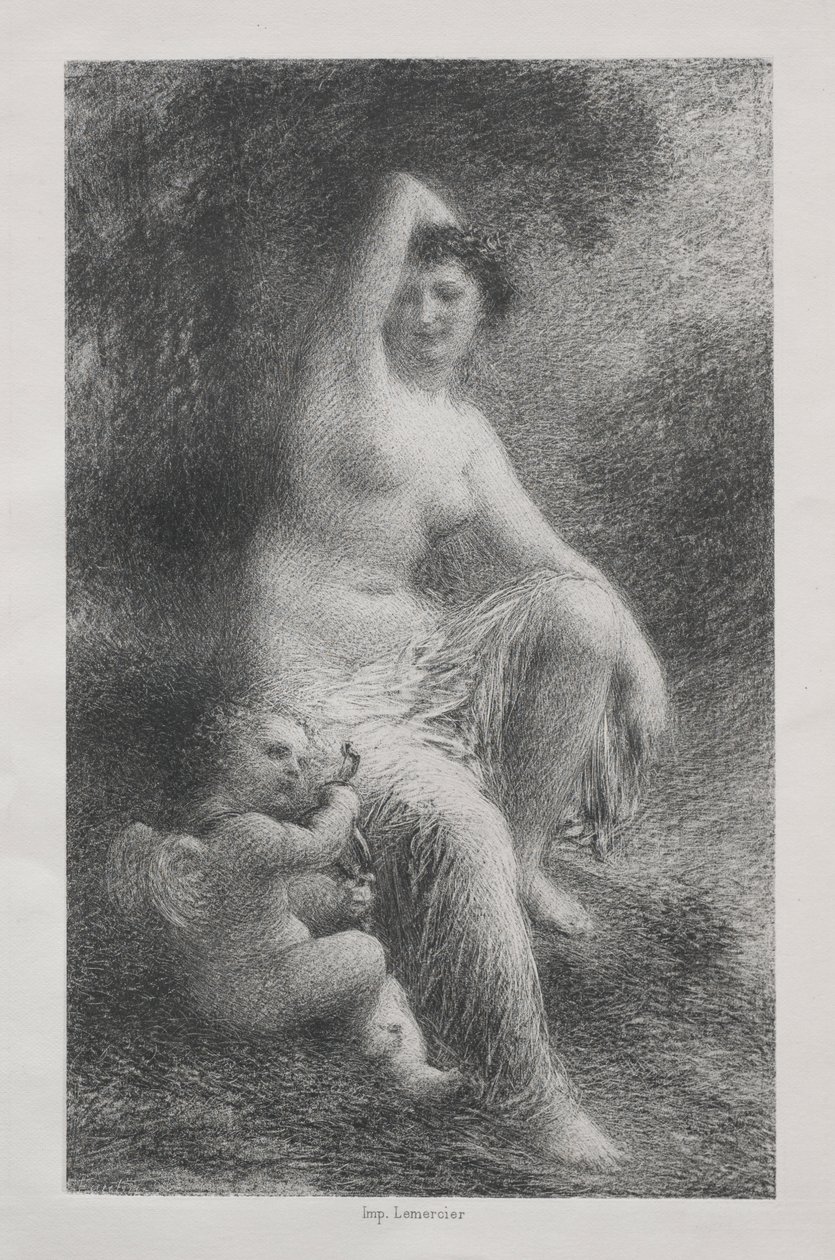 Venere e Cupido da Ignace Henri Jean Fantin Latour