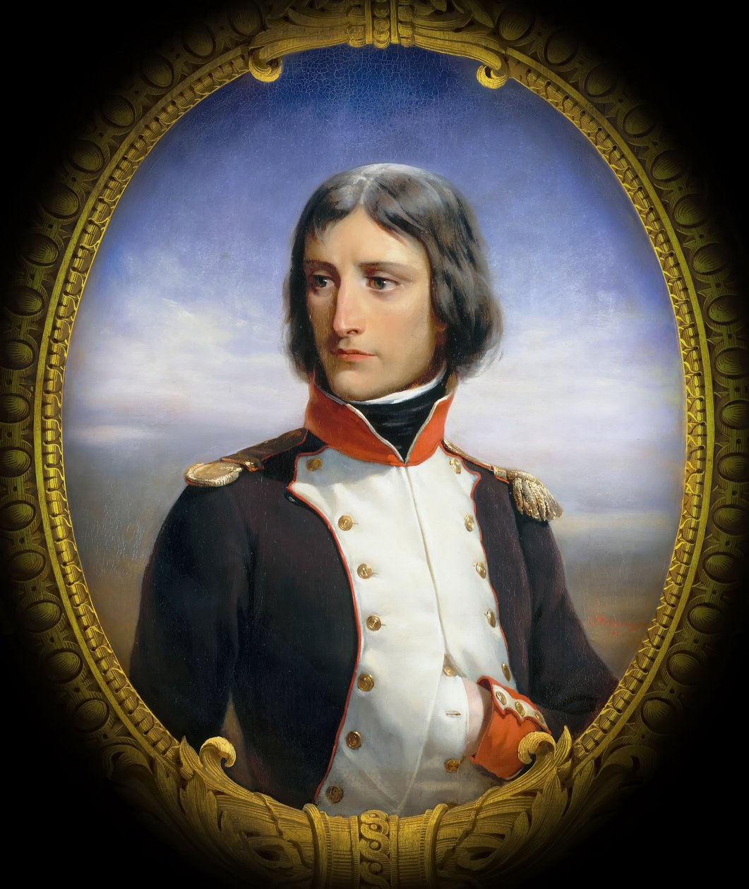 Napoleone Bonaparte come tenente colonnello del 1º battaglione di volontari repubblicani corsi da Henri Felix Emmanuel Philippoteaux