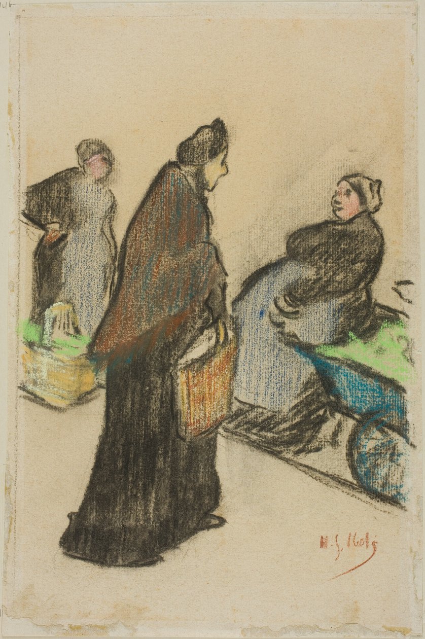 Donne di mercato da Henri Gabriel Ibels