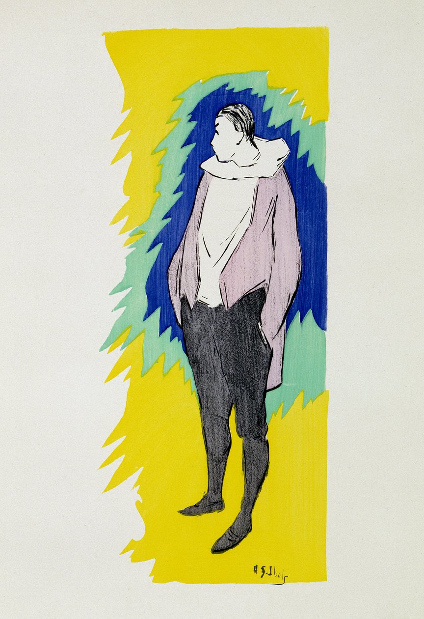 Pierrot. Disegno di Henri-Gabriel Ibels (collezione privata) da Henri Gabriel Ibels