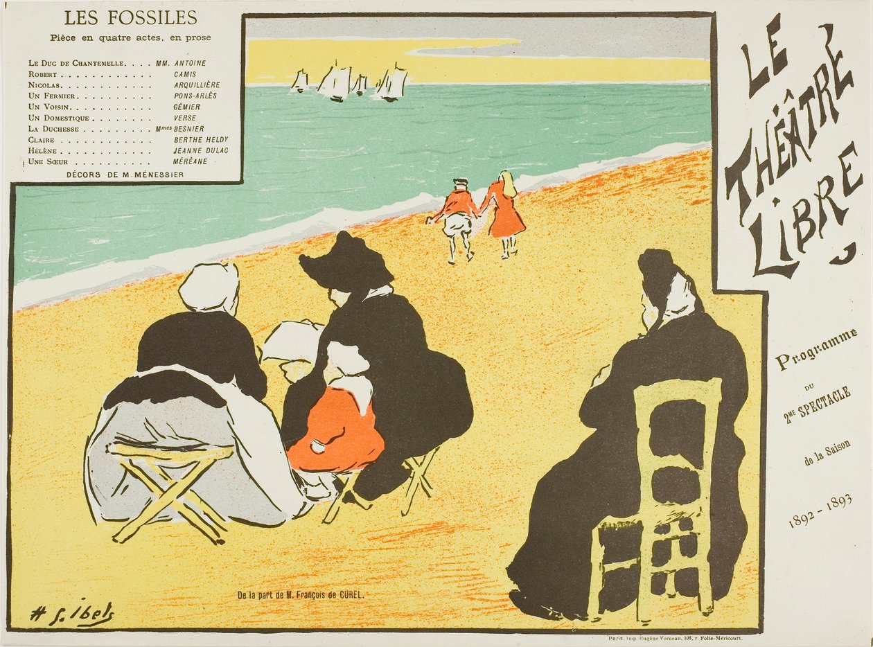 Seconda rappresentazione: Les Fossiles, per Le Théatre Libre da Henri Gabriel Ibels