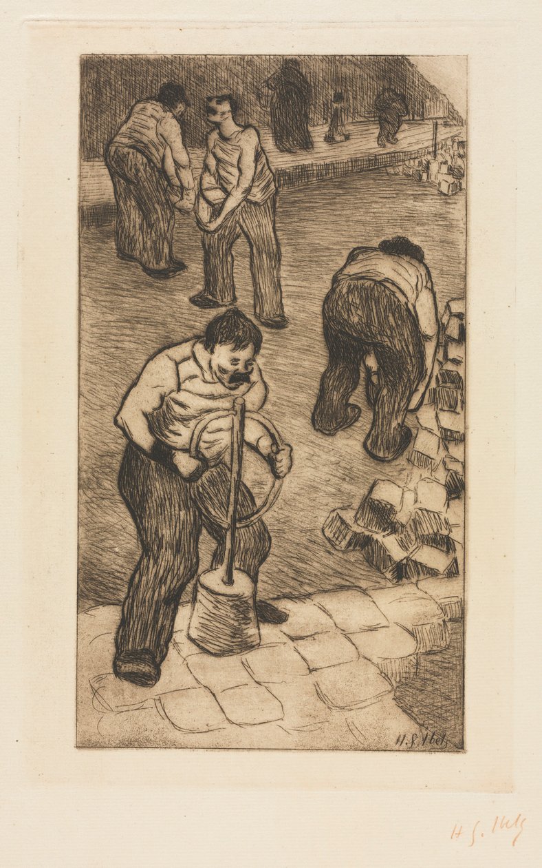 I lastricatori di strada, 1894 da Henri Gabriel Ibels