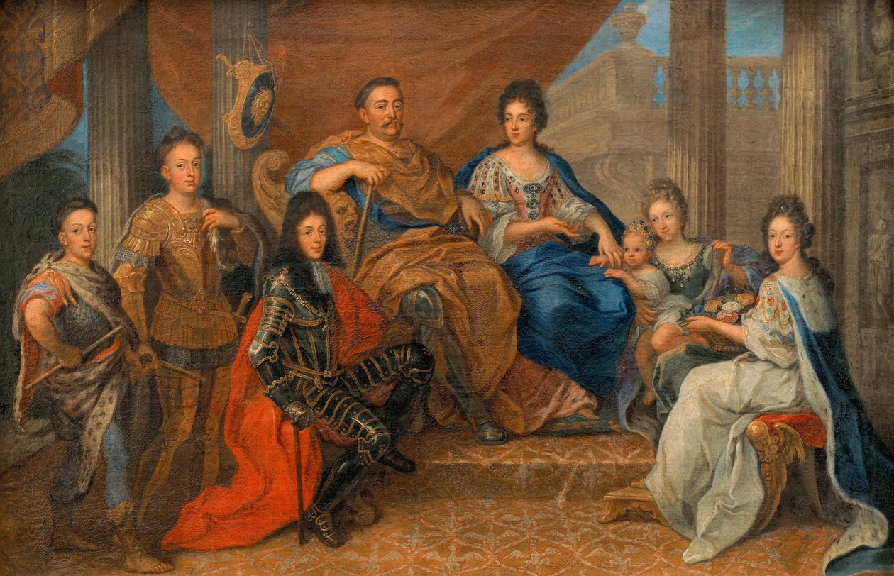 Polacco: Giovanni III Sobieski con la sua famiglia da Henri Gascar