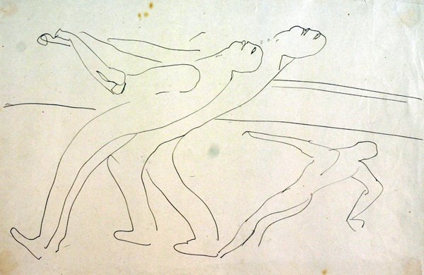 Uomini che aprono le chiuse da Henri Gaudier Brzeska