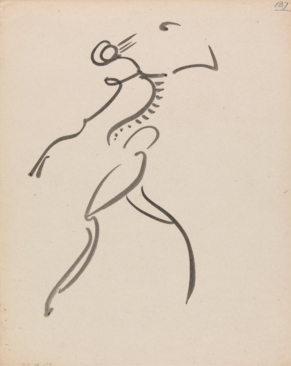 Figura danzante, di profilo da Henri Gaudier Brzeska