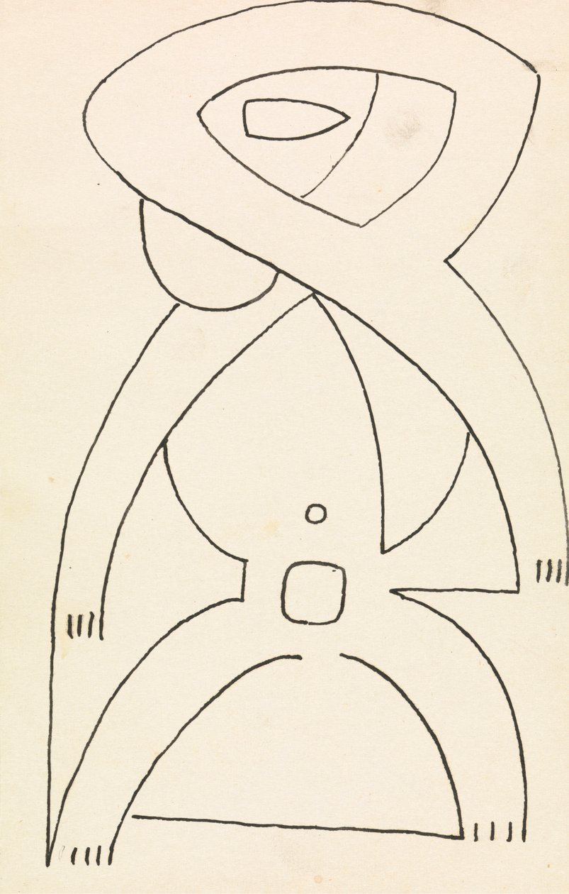 Studio di figura per un disegno a rilievo da Henri Gaudier Brzeska