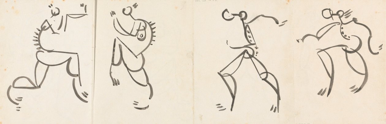 Fregio di quattro figure danzanti da Henri Gaudier Brzeska