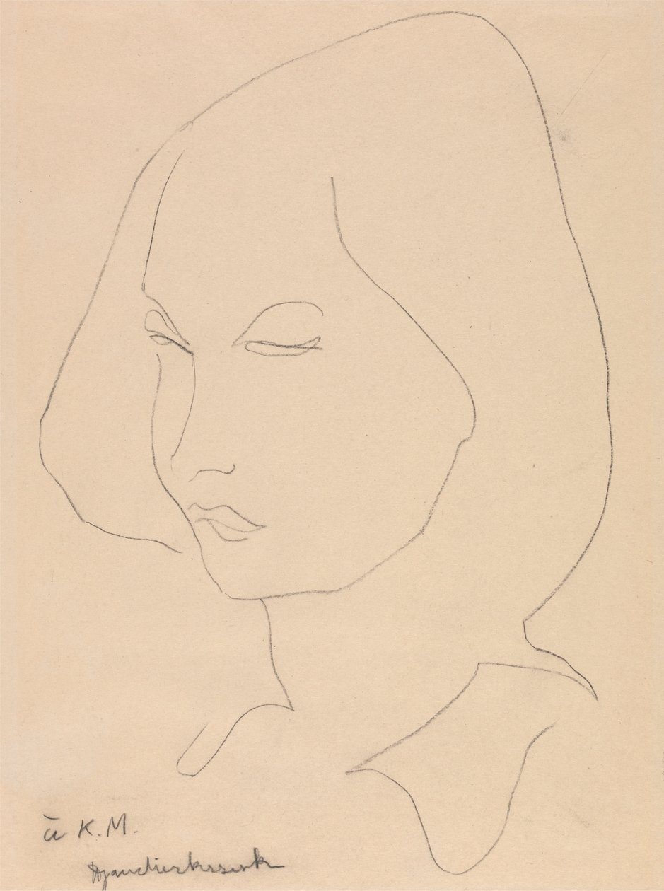 Katherine Mansfield da Henri Gaudier Brzeska
