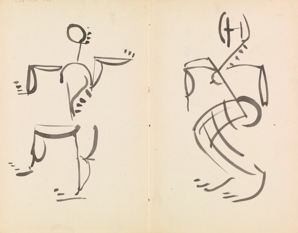 Figure danzanti maschili e femminili da Henri Gaudier Brzeska