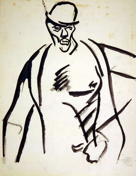 Uomo con bombetta da Henri Gaudier Brzeska